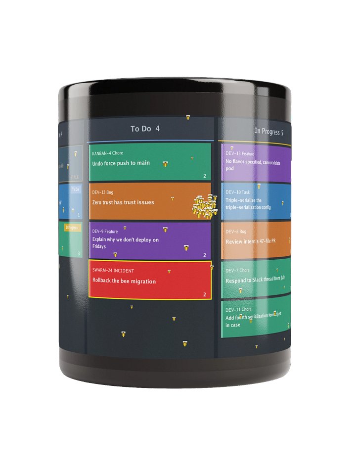 Bees have Entered the Sprint Full Board Mug Blk product image (3)