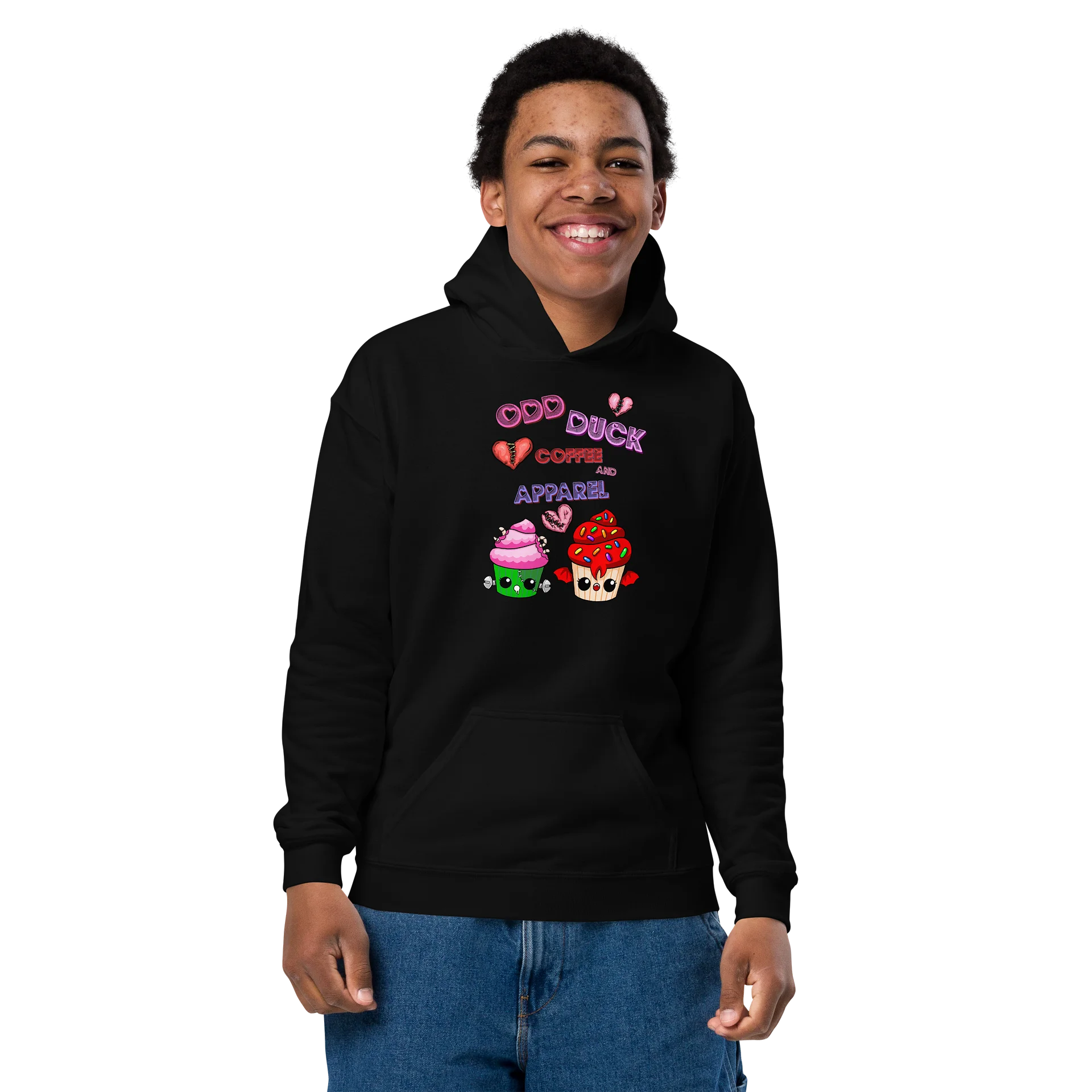 Odd Duck Cupcake Youth Hoodie product image (5)