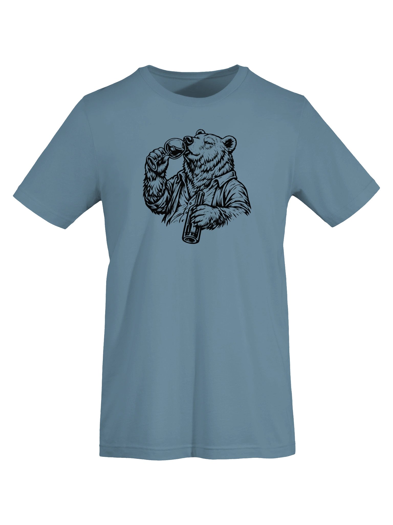 Wine Drinking Bear Vintage Bear Illustration product image (52)