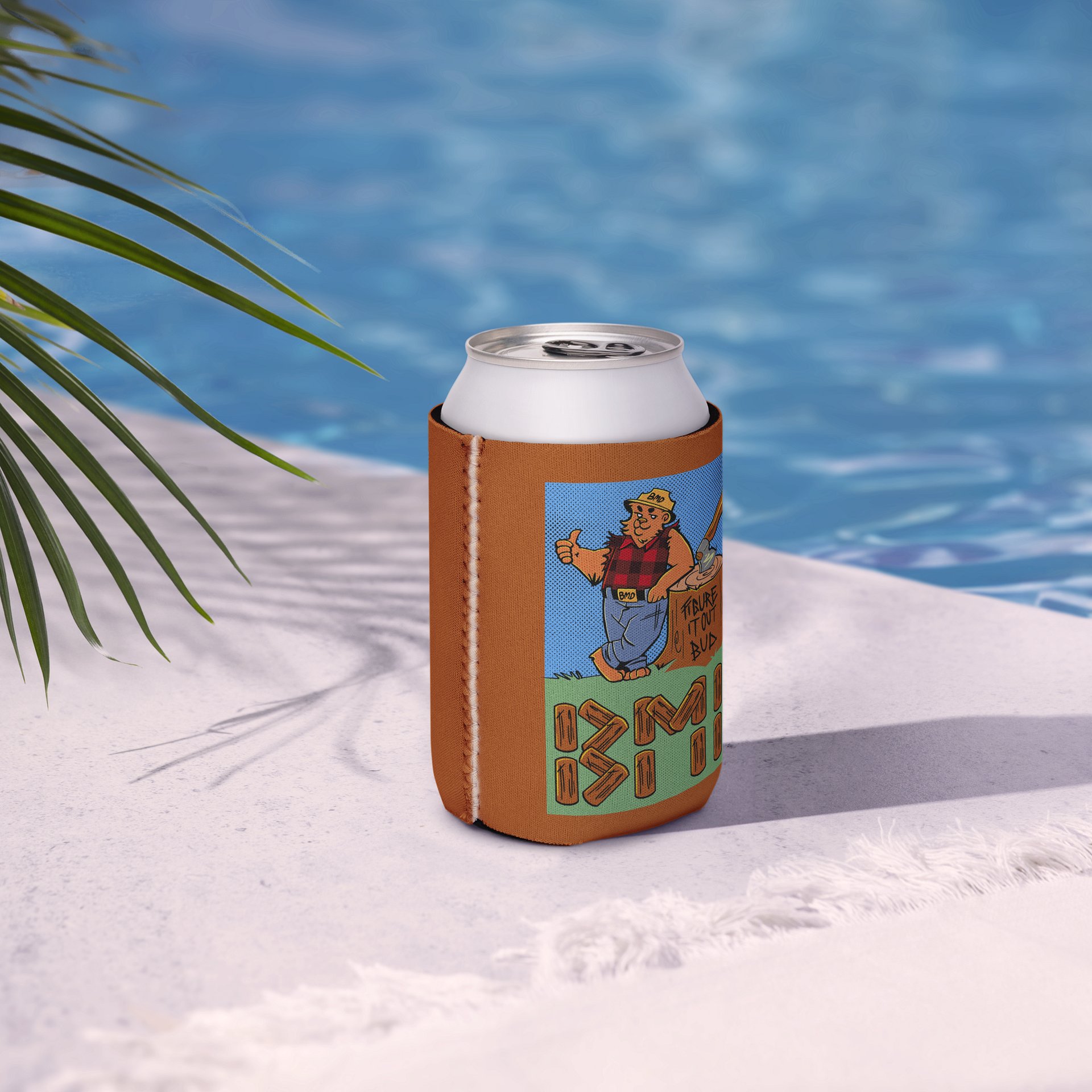 Lumberjack Bear BMD Wrestling Koozie product image (6)