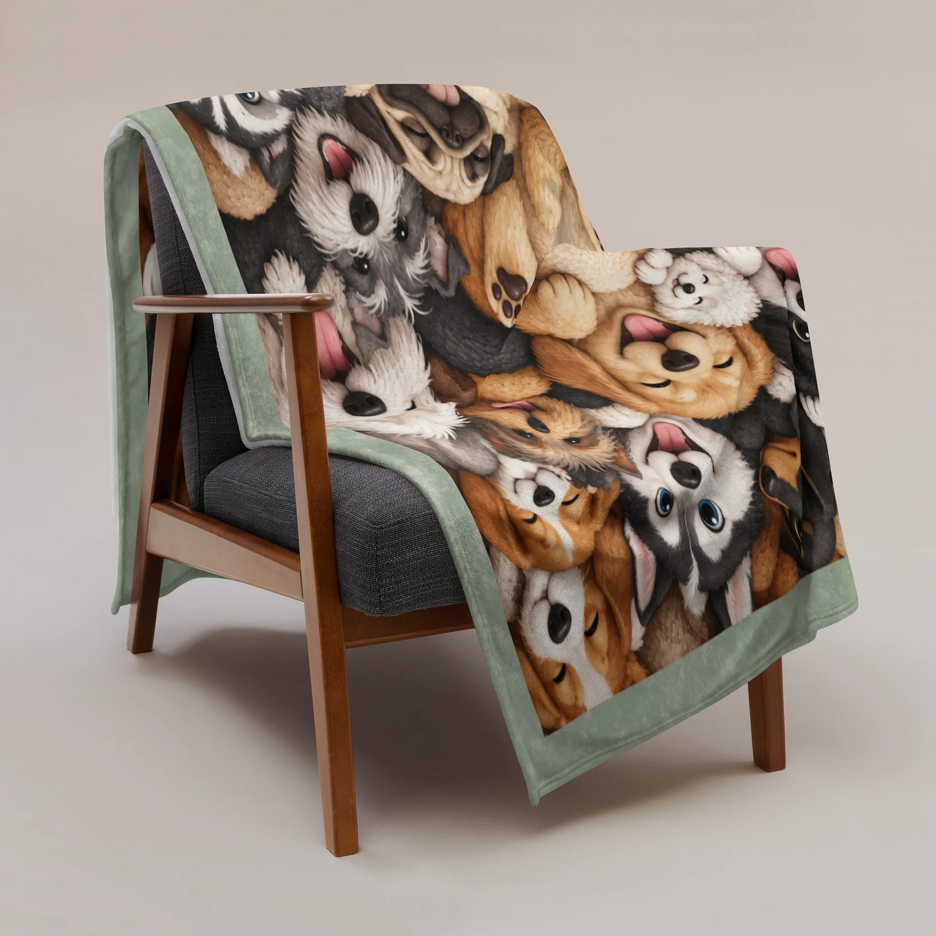 Plaid Faune - Chiens en Folie product image (3)