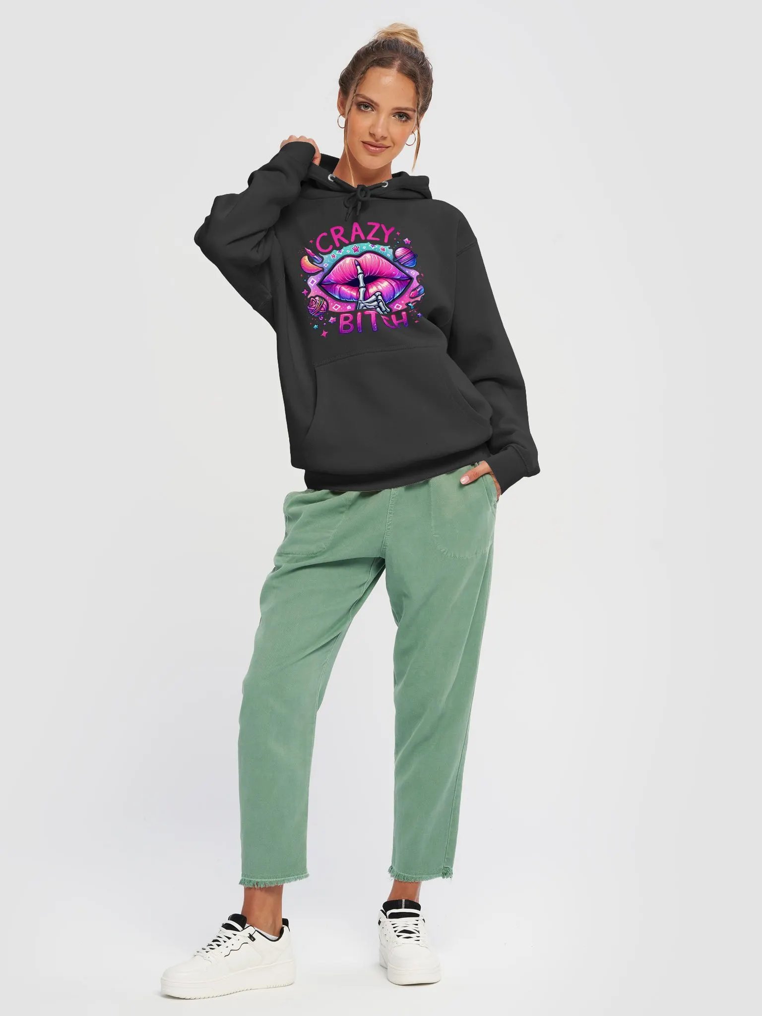 Psychedelic Lips Unisex Hoodie product image (5)
