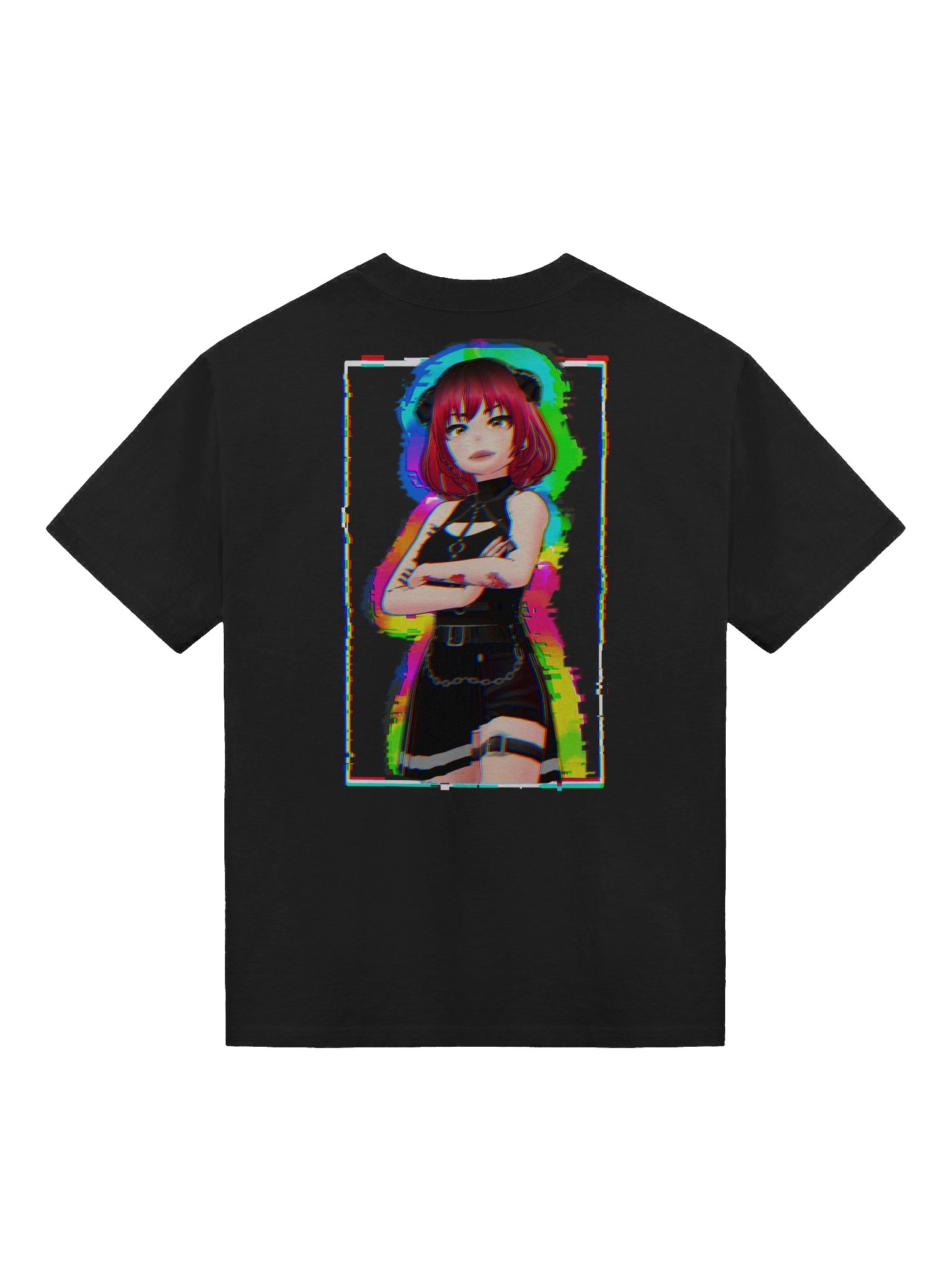 Classic RAENBOU Glitch Noir Oversized Tee product image (2)