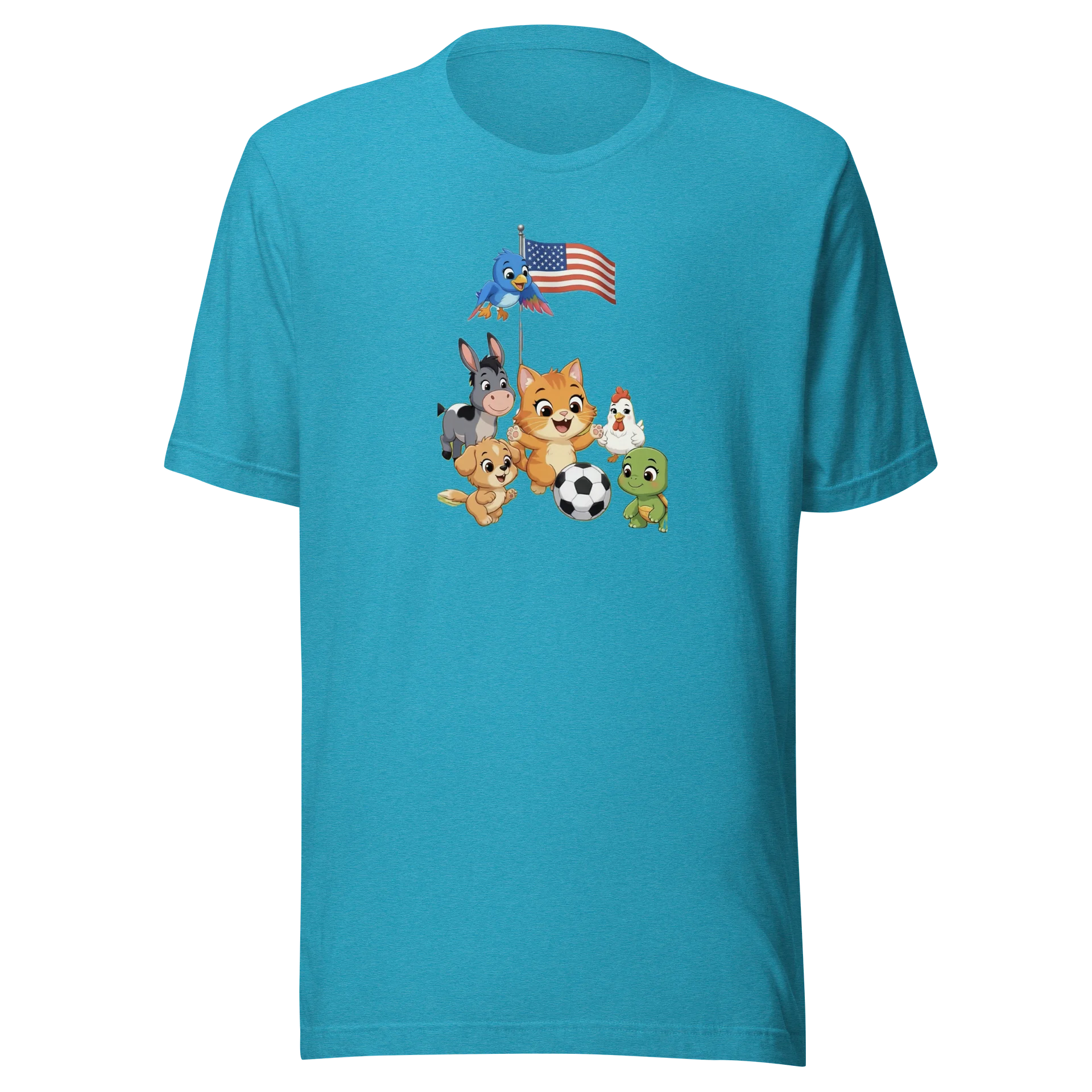 Farm Animals American Flag Soccer Tee product image (1)