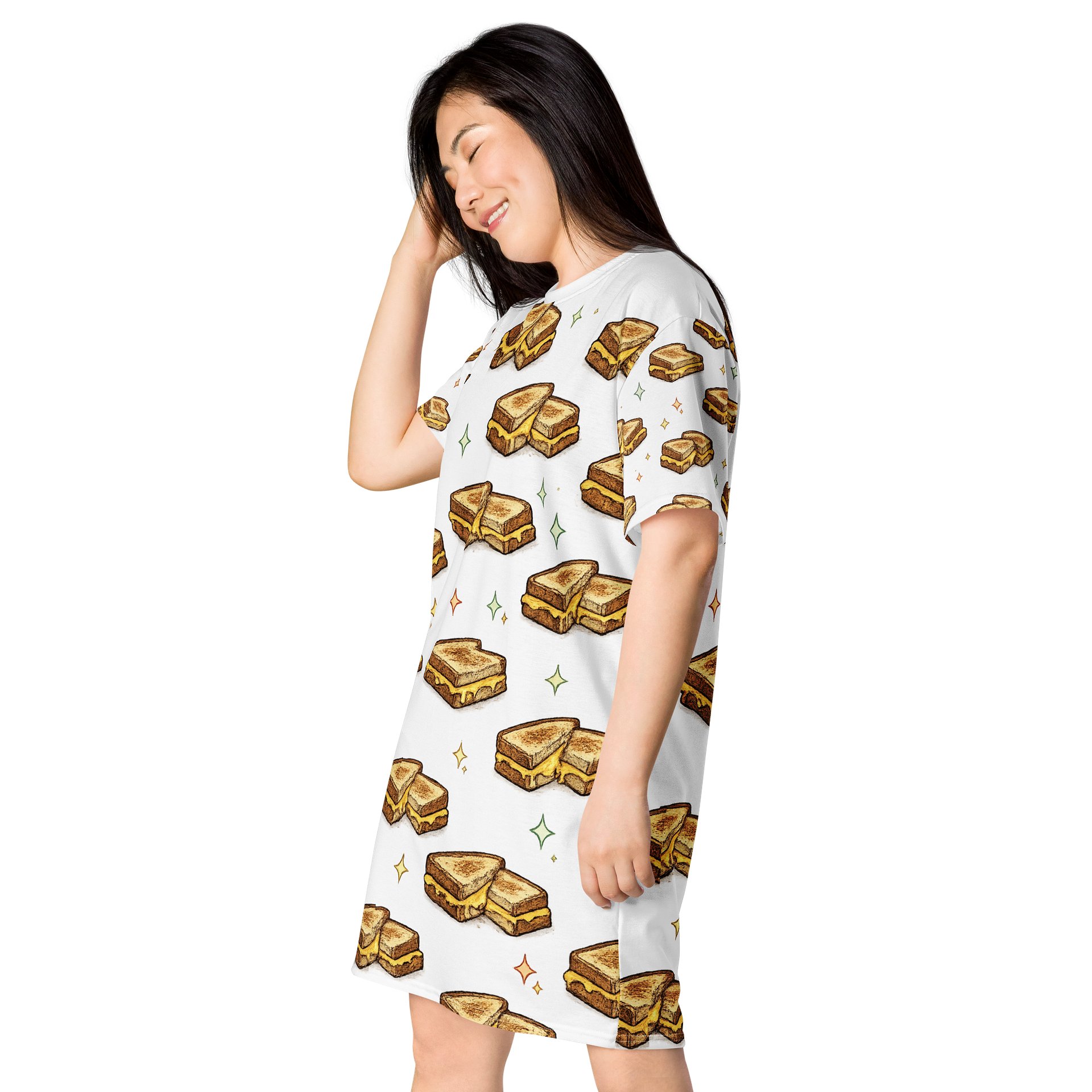 BEST DAMN GRILLED CHEESE OVERSIZED SLEEP SHIRT product image (3)