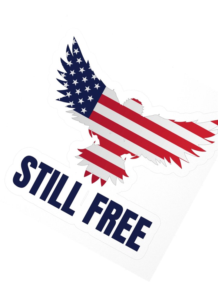 Patriotic Eagle Still Free Stickers product image (5)