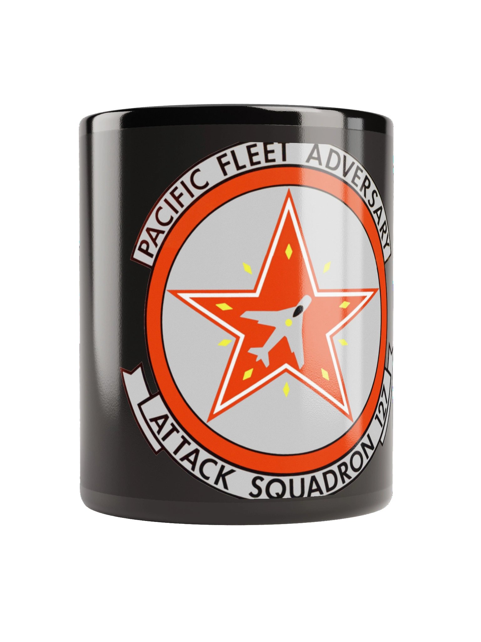 "VA-127 Cylons" Black Glossy Mug product image (1)