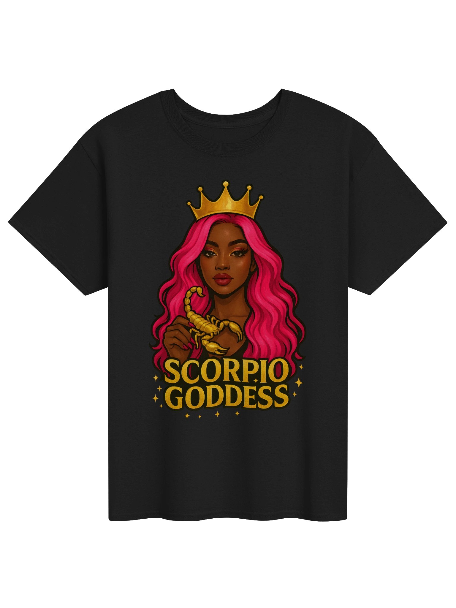 Scorpio Goddess Pink Hair Tee product image (3)