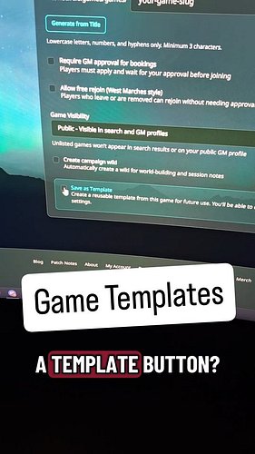 Run the same game for multiple parties with the game template option 💚 

🌐 arcanecircle.games
#ArcaneCircle #lfg #tabletop #d...