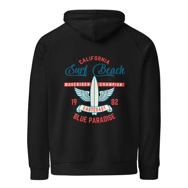 California Surf Beach Eco Raglan Hoodie product image (1)