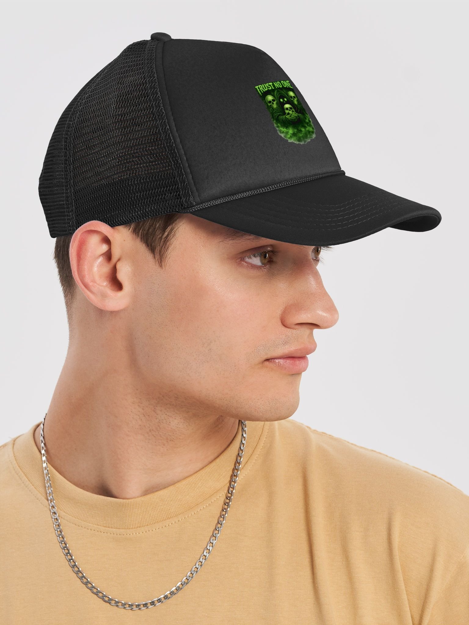 Ethereal Skull Trucker Hat product image (6)