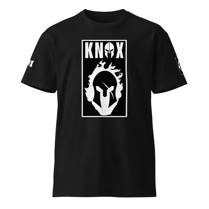GEW Knox Spartan Warrior Black & White T-Shirt product image (1)