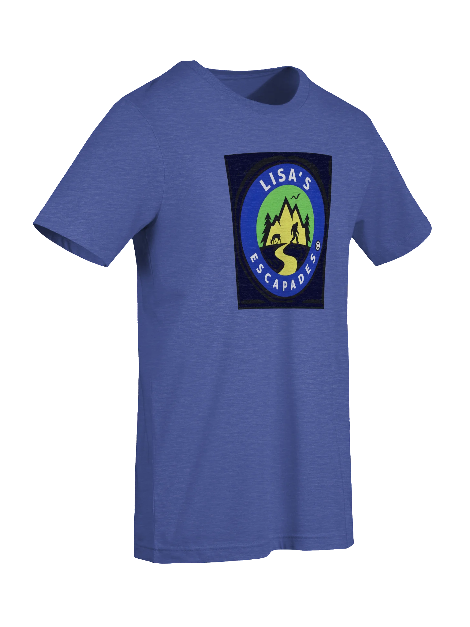 Trending Lisa’s Escapades Adventure Dark Blue Logo Tee product image (7)