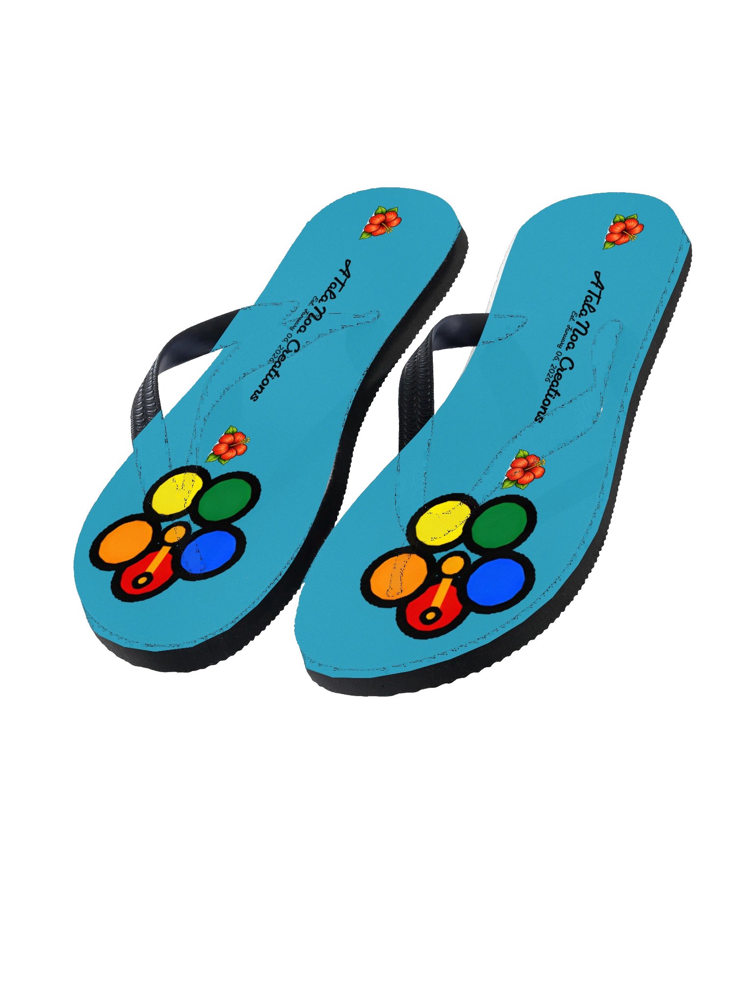Tropical Pride custom Flip-flops product image (1)