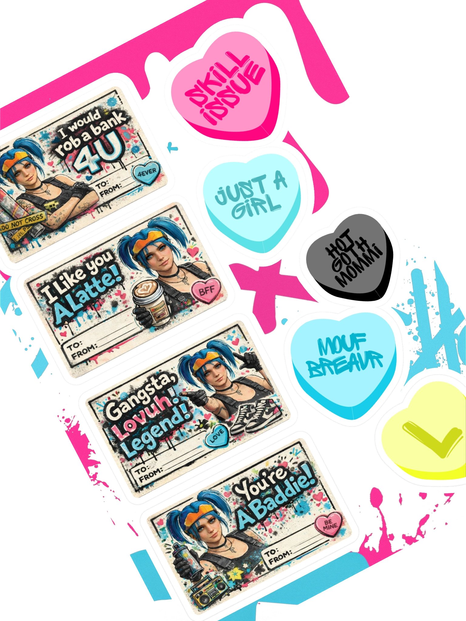 Playful and Edgy Sticker Sheet Set product image (1)