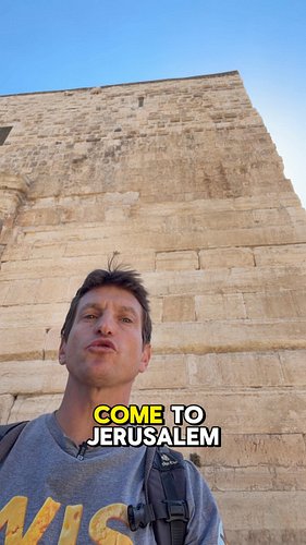 Stop walking DOWN to the Western Wall! 🛑