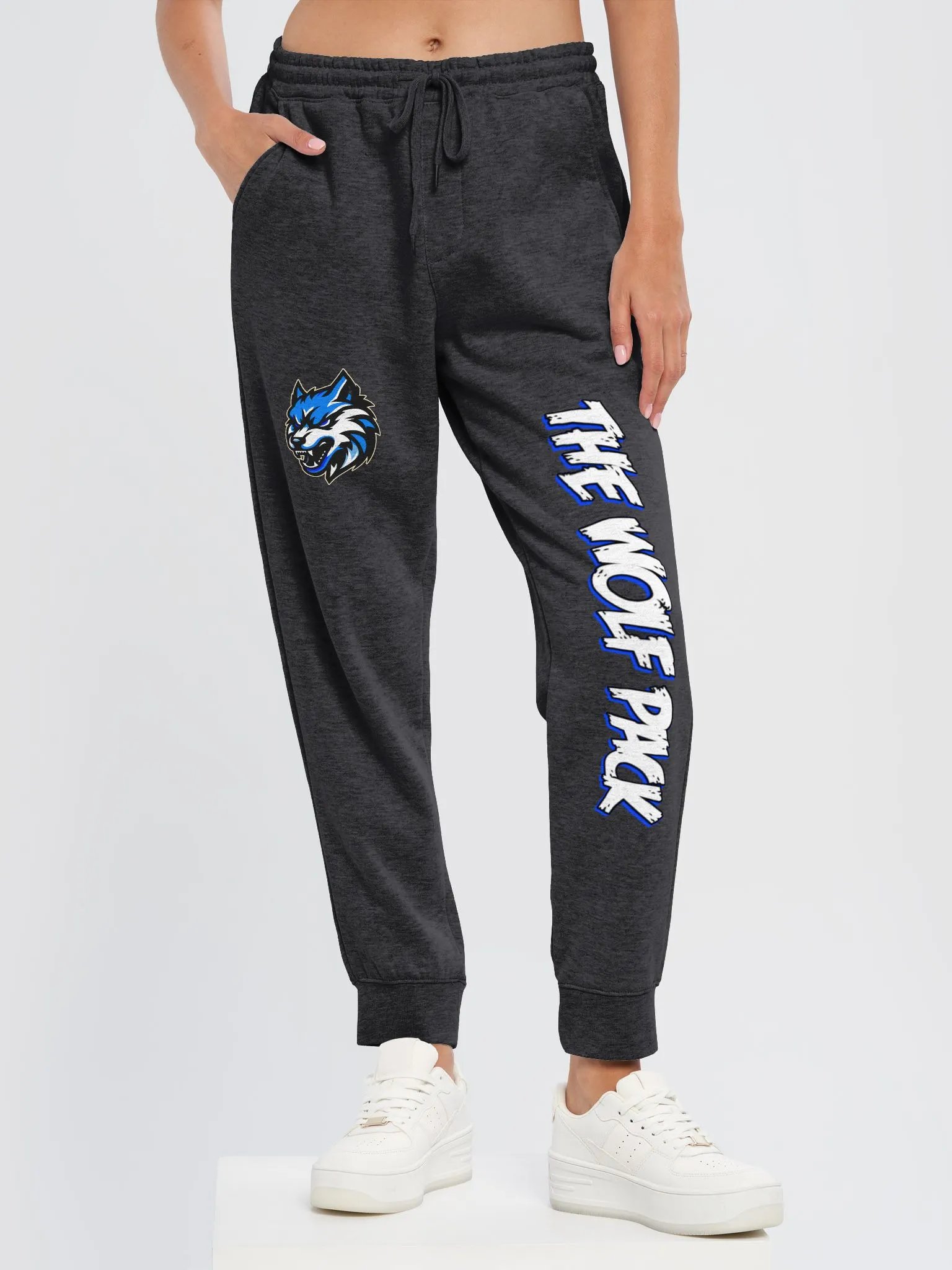 Wolf Pack Sweatpants | Black & Blue product image (6)