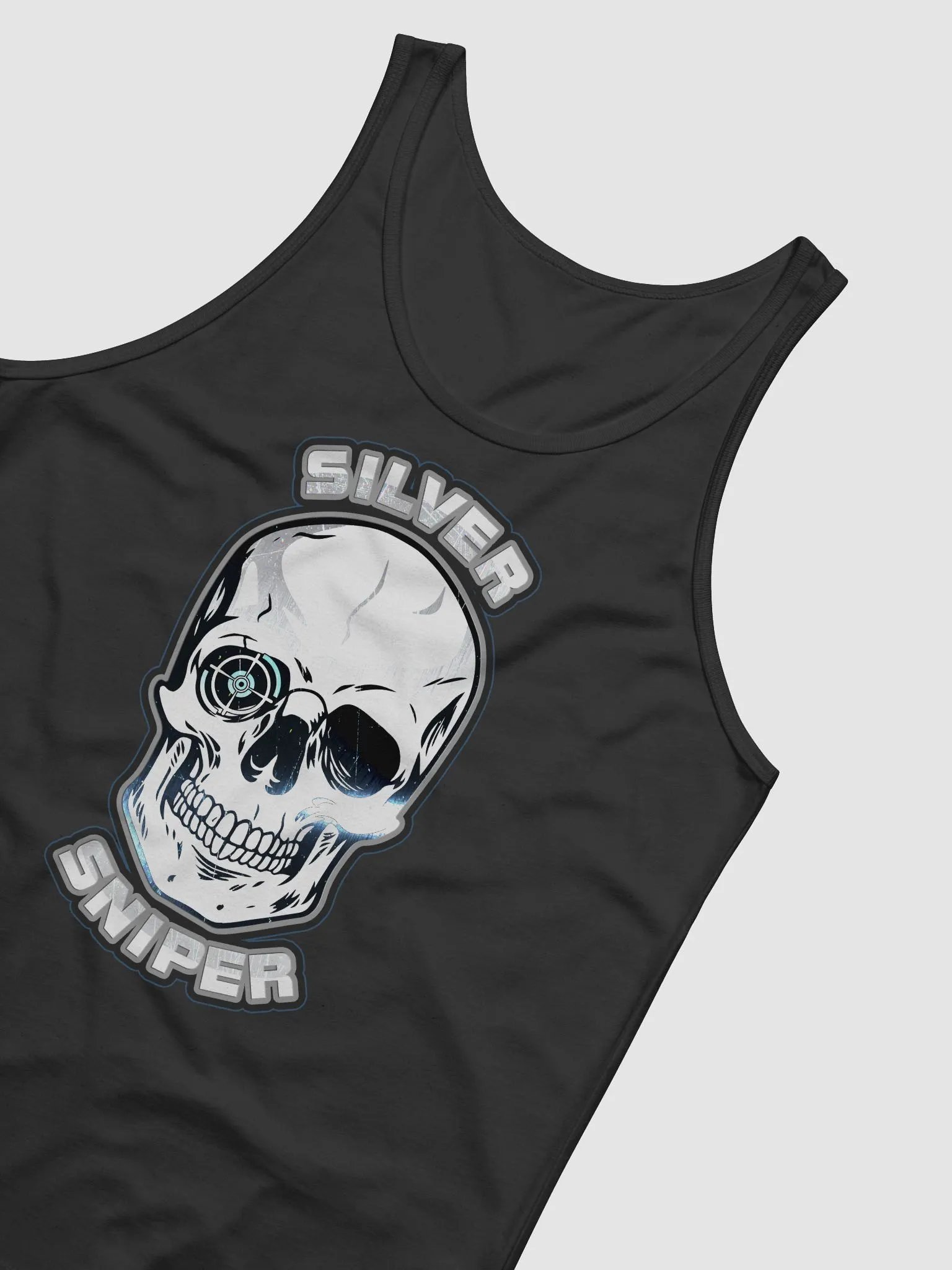 SILVER SNIPER Logo Tank- Black product image (2)