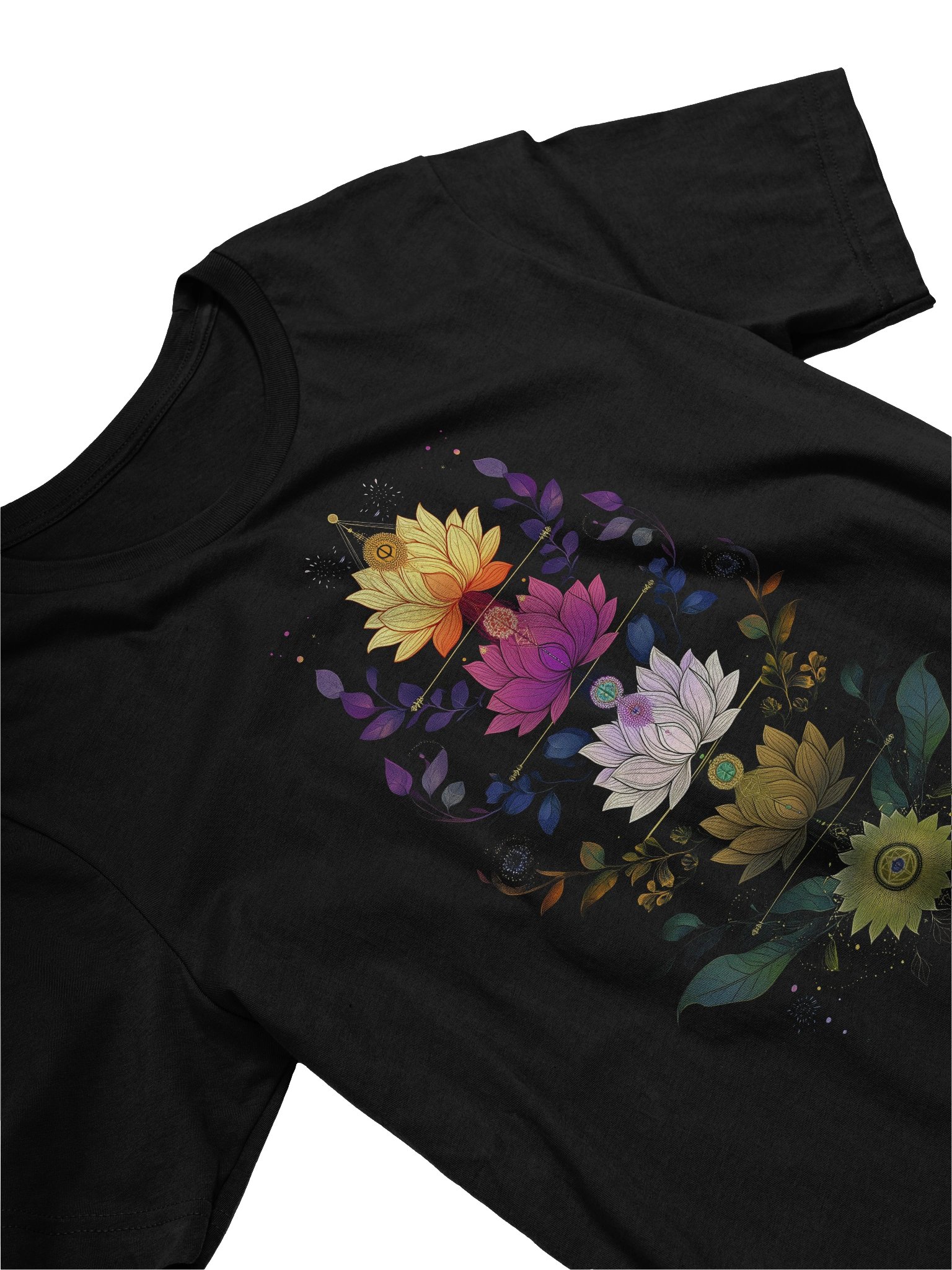 Flowers Chakra Yoga Floral Sacred Geometry Lotus T-Shirt product image (19)