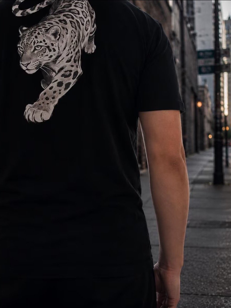 Leopard Mentality™ Leopard Graphic Premium Streetwear T-Shirt product image (3)