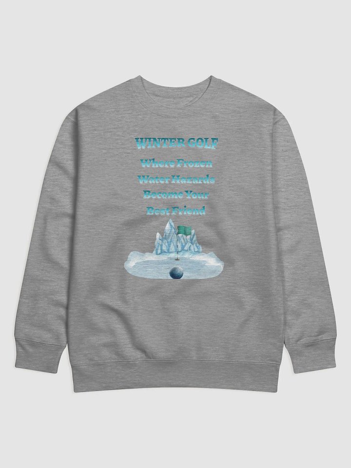 Winter Golf Funny Golfing Scene Sweatshirt product image (12)