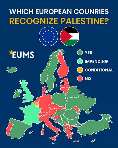 🇵🇸 Which European Countries Recognise Palestine? 🇪🇺🗺️

Recognition of a Palestinian state is dividing Europe, as more countri...