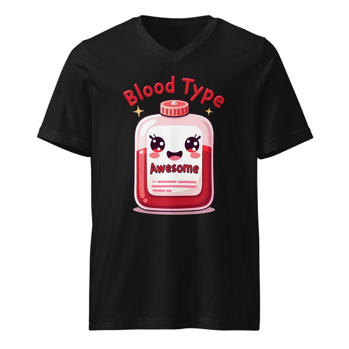 Awesome Blood Type Cartoon T-Shirt product image (1)