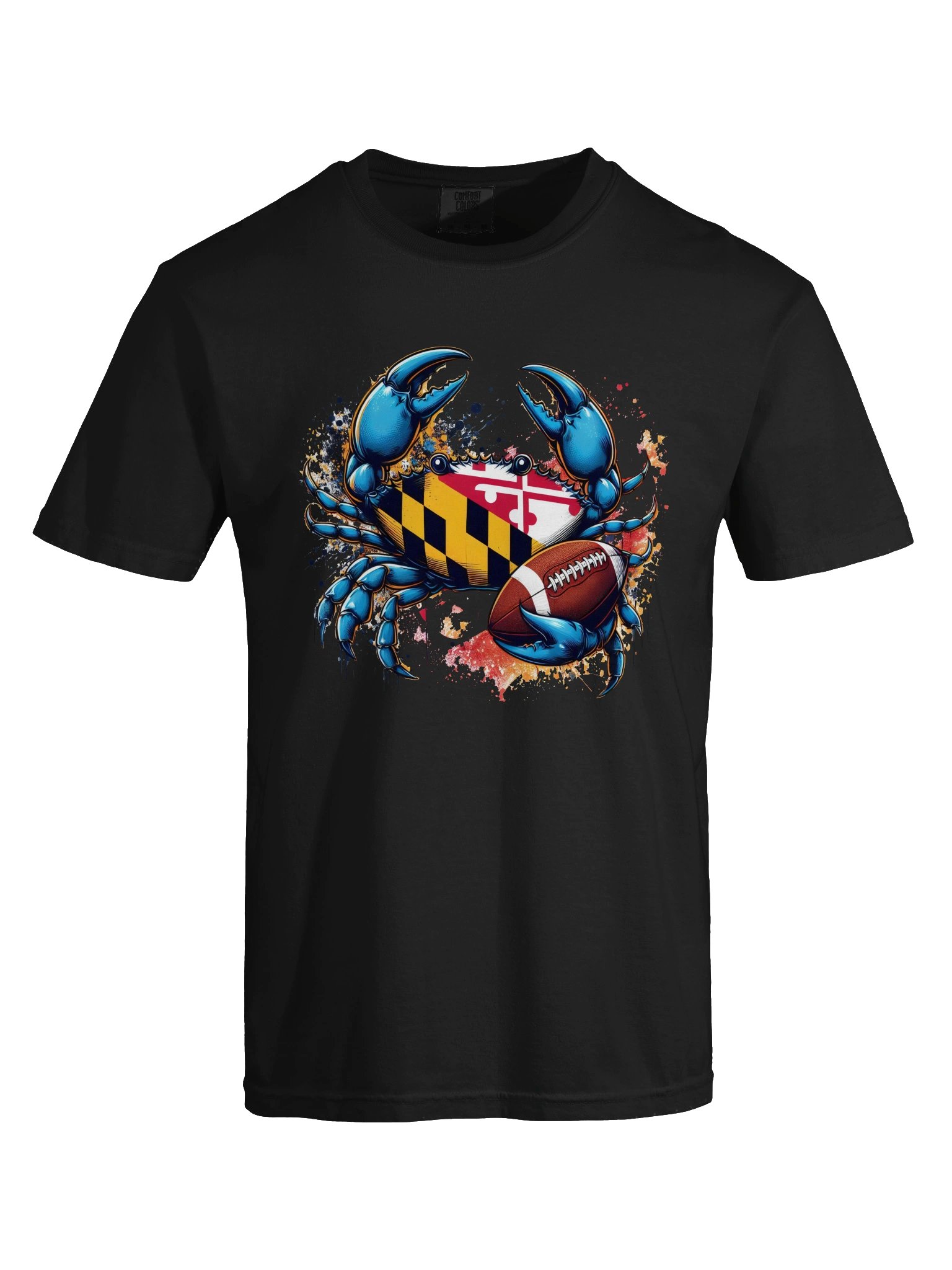 Maryland Crab Football Splash Tee product image (9)