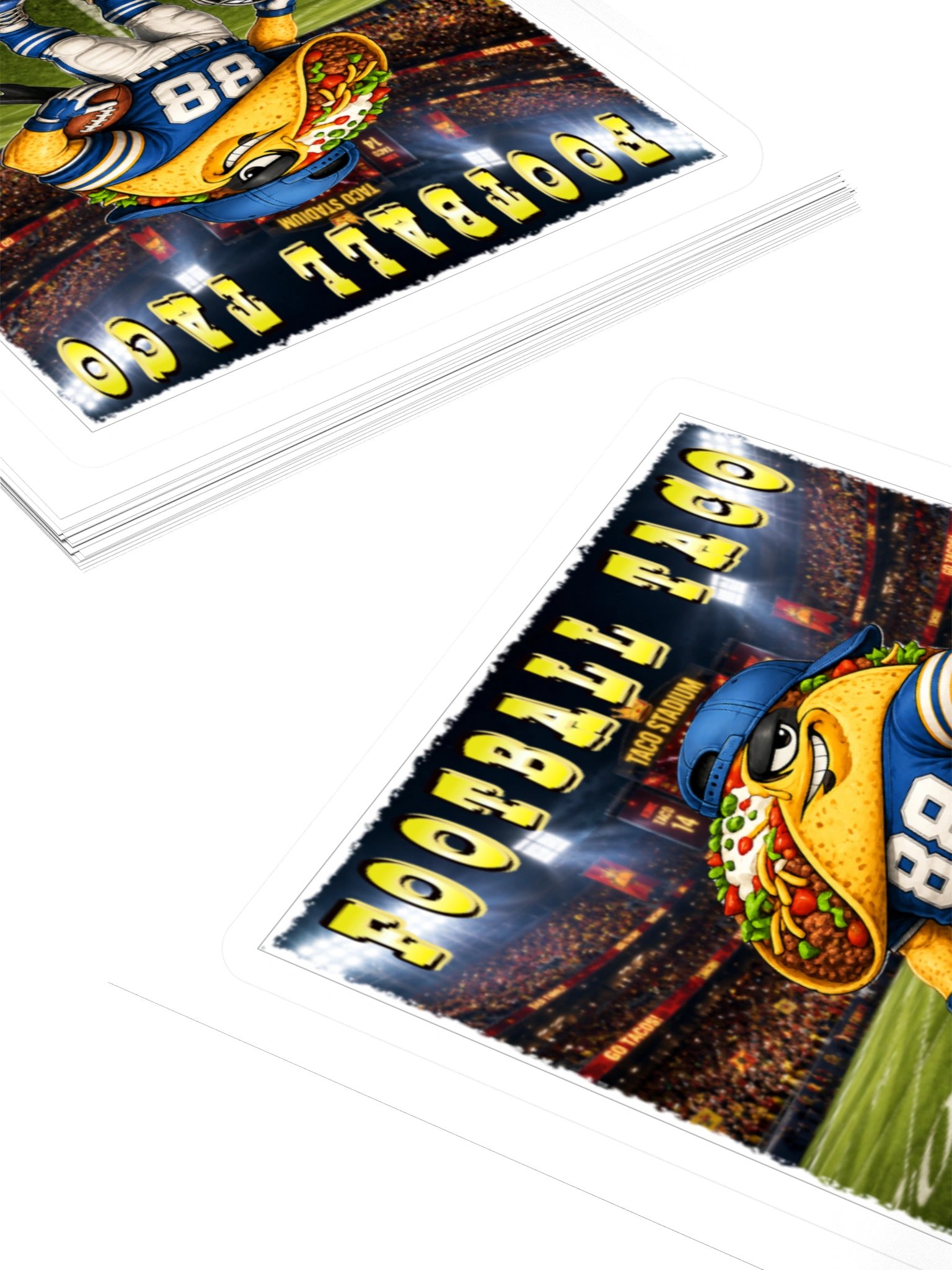 Football Taco Kiss Cut Sticker - The Taco family product image (11)