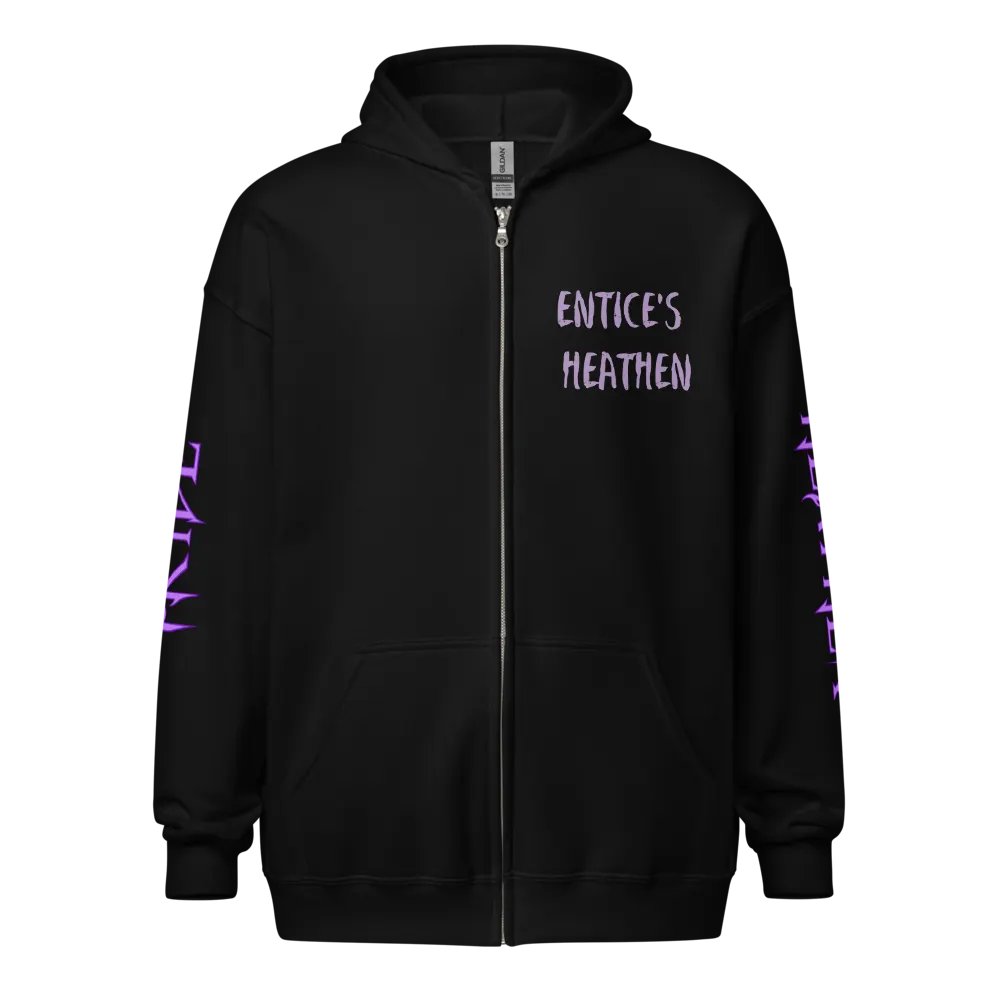 Entice's Heathen Zip Hoodie - Purple product image (11)