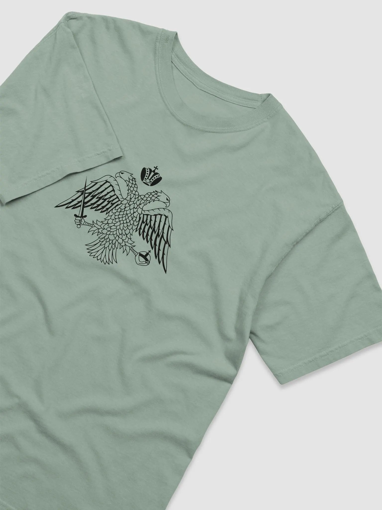 Byzantine Eagle Orthodox Christian T-Shirt – Garment-Dyed Religious Tee, Faith Gift product image (3)