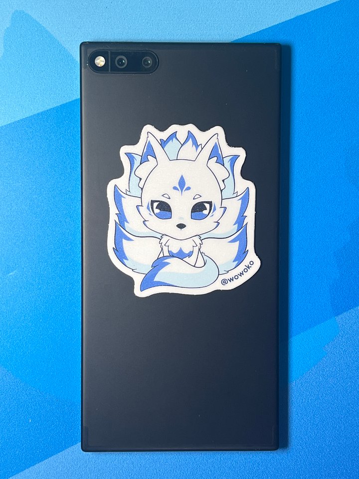 Blue Kitsune Fox - Sticker product image (2)