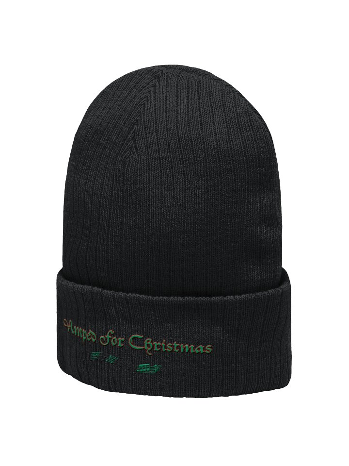 Amped For Christmas Ribbed Knit Beanie product image (6)