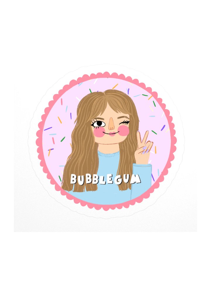 Bubblegum Peace Sticker product image (1)