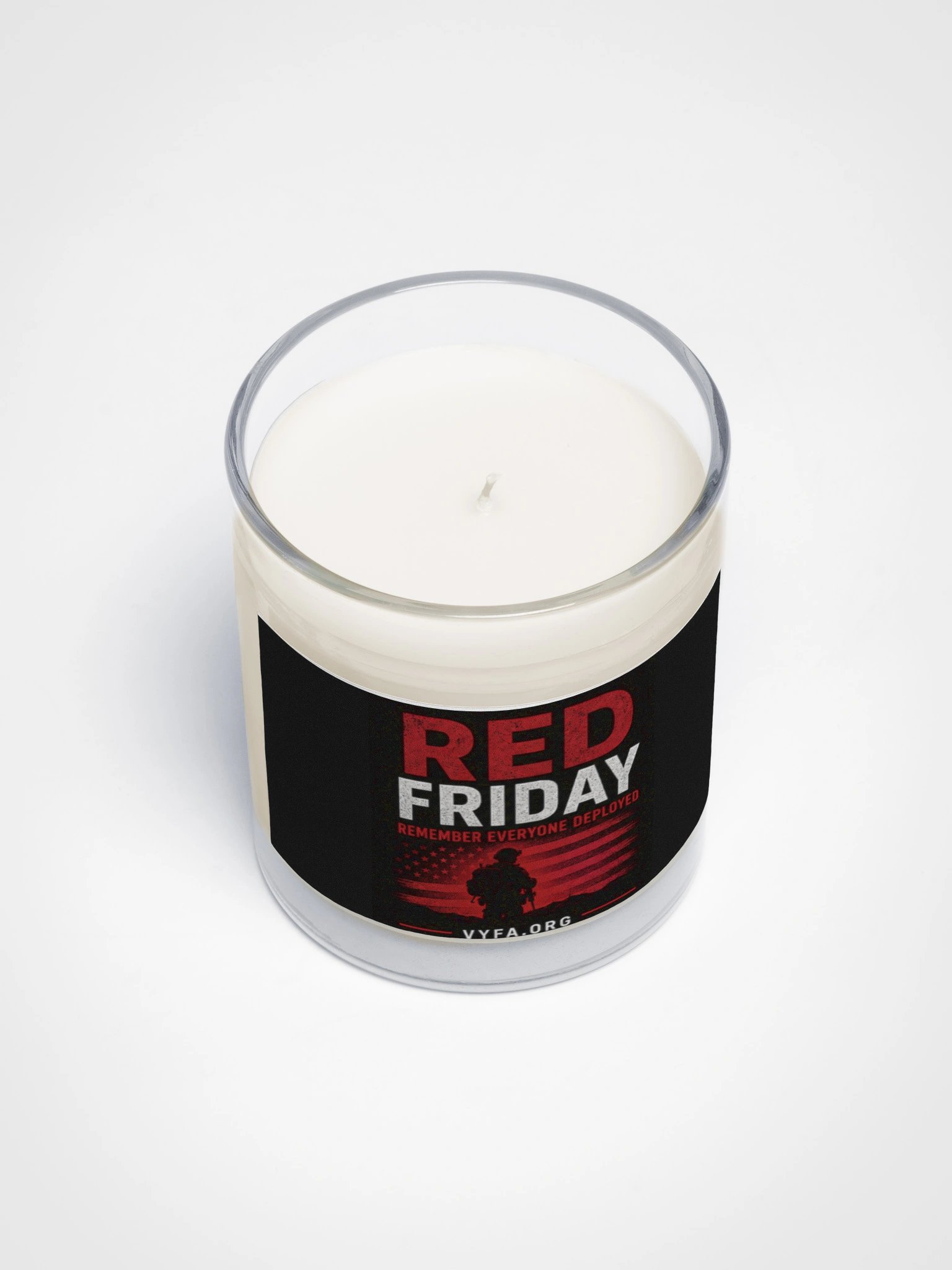 BOLD RED FRIDAY Tribute Candle — Remember Everyone Deployed product image (3)