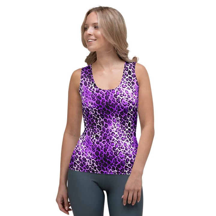 Purple Leopard Patetrn Women TankTop product image (1)