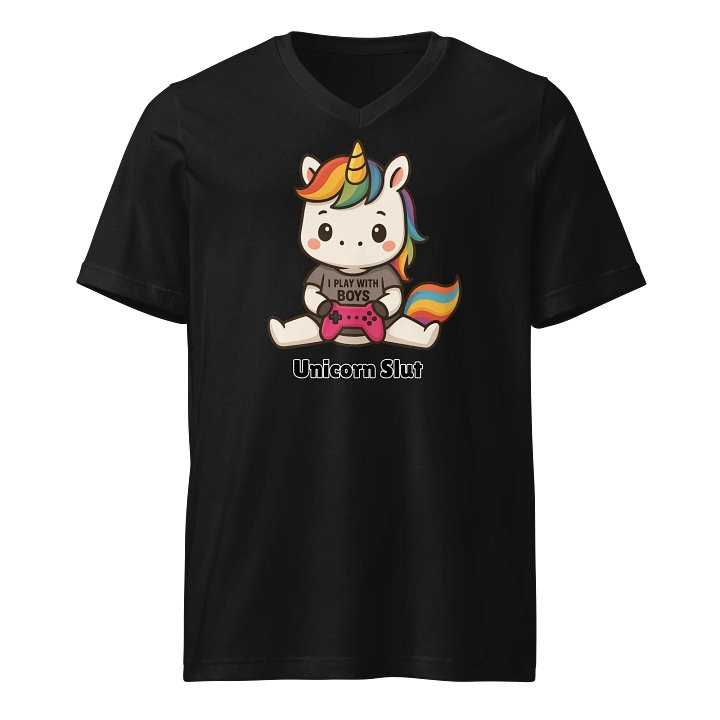 Men's Unicorn Slut V-Neck T-Shirt product image (1)