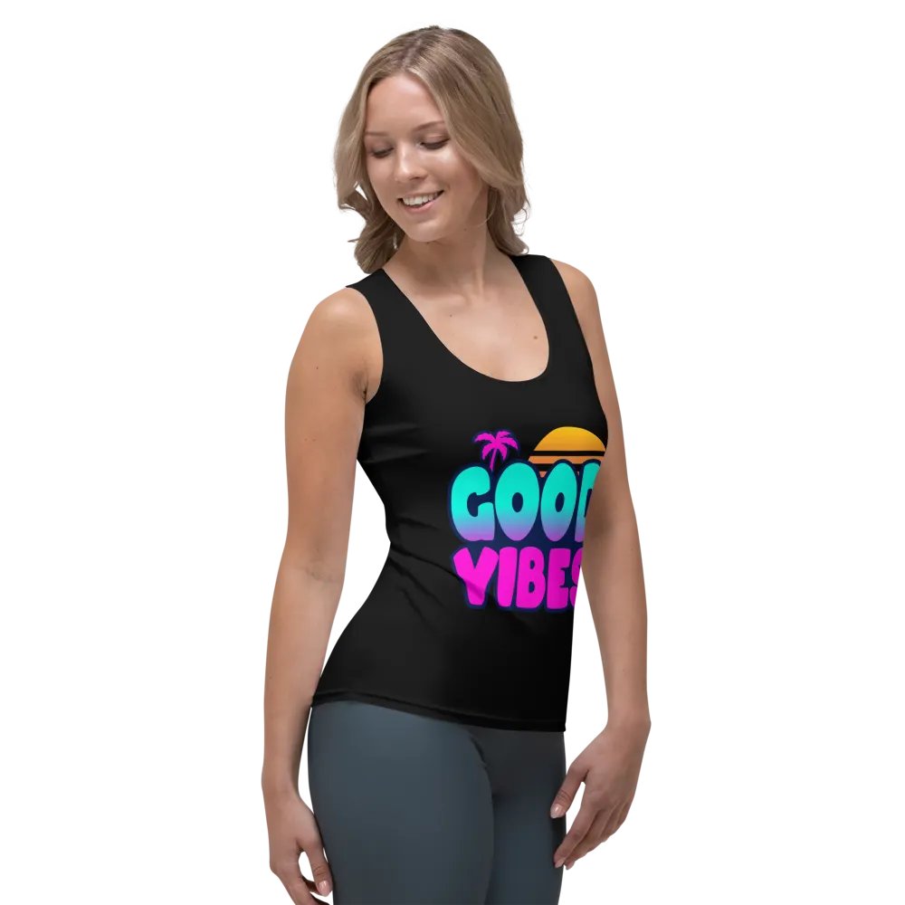 GOOD VIBES WOMEN'S FITTED TANK TOP product image (6)