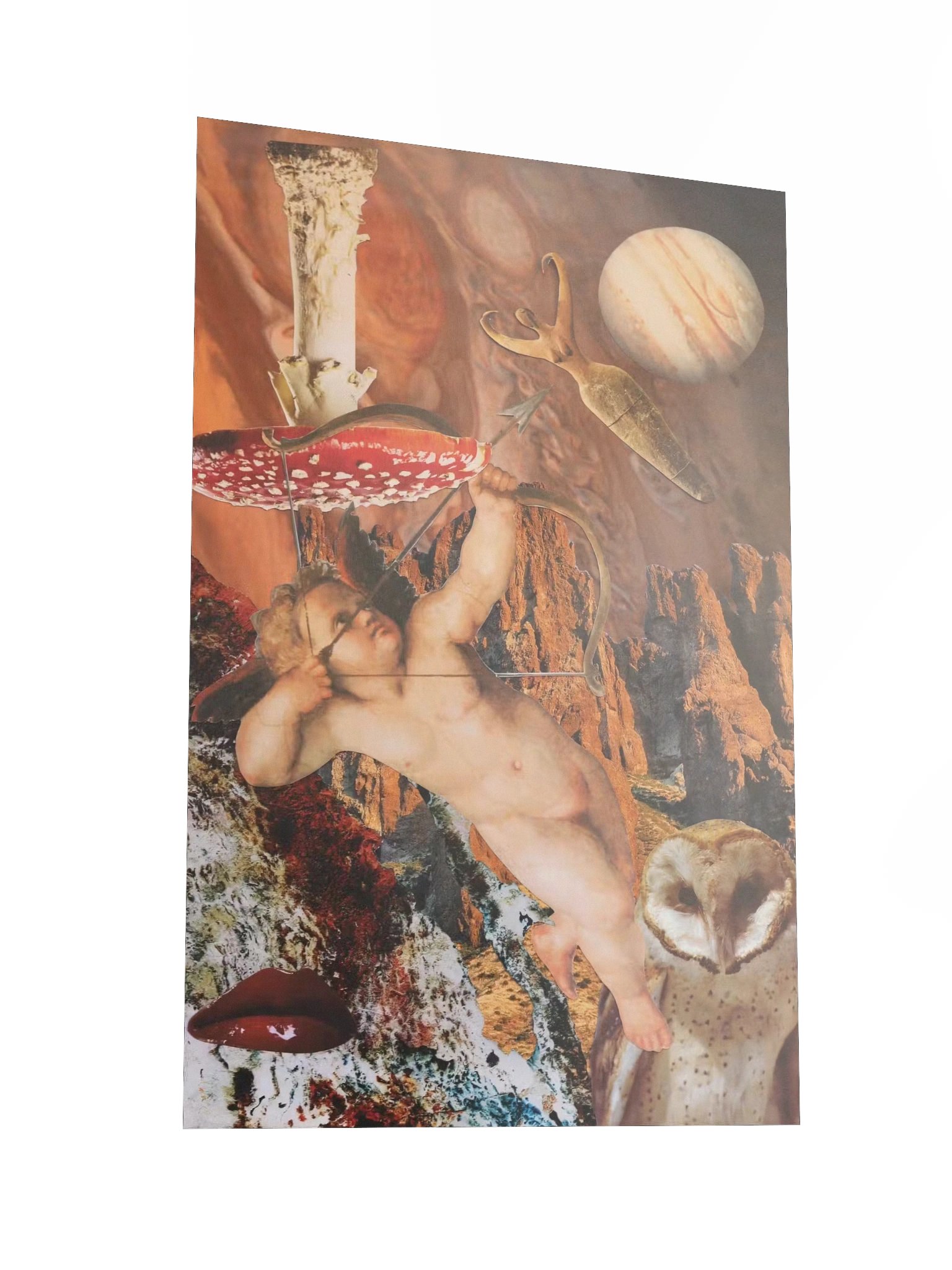 mythos|ethos series - "lust" 12"x18" collage print product image (4)