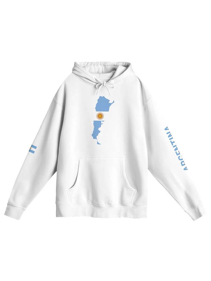 Argentina 2026 World Cup Flag Hoodie - World Cup 2026 Edition - Premium 3-End Fleece product image (3)