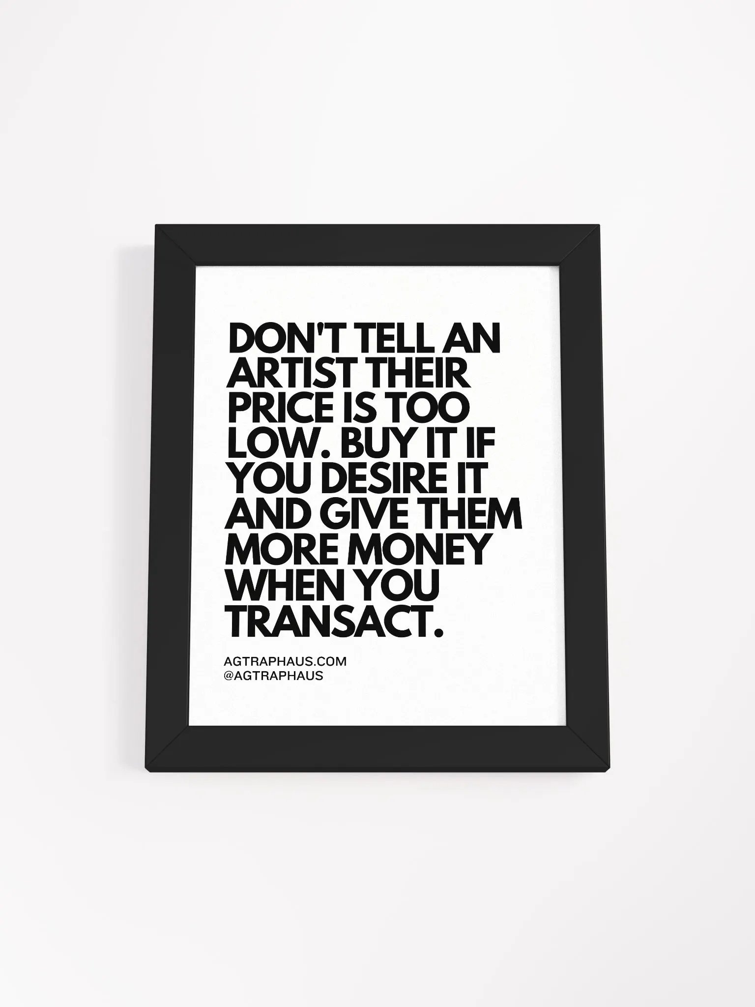 THEIR PRICE IS THEIR PRICE. [Framed poster] product image (1)