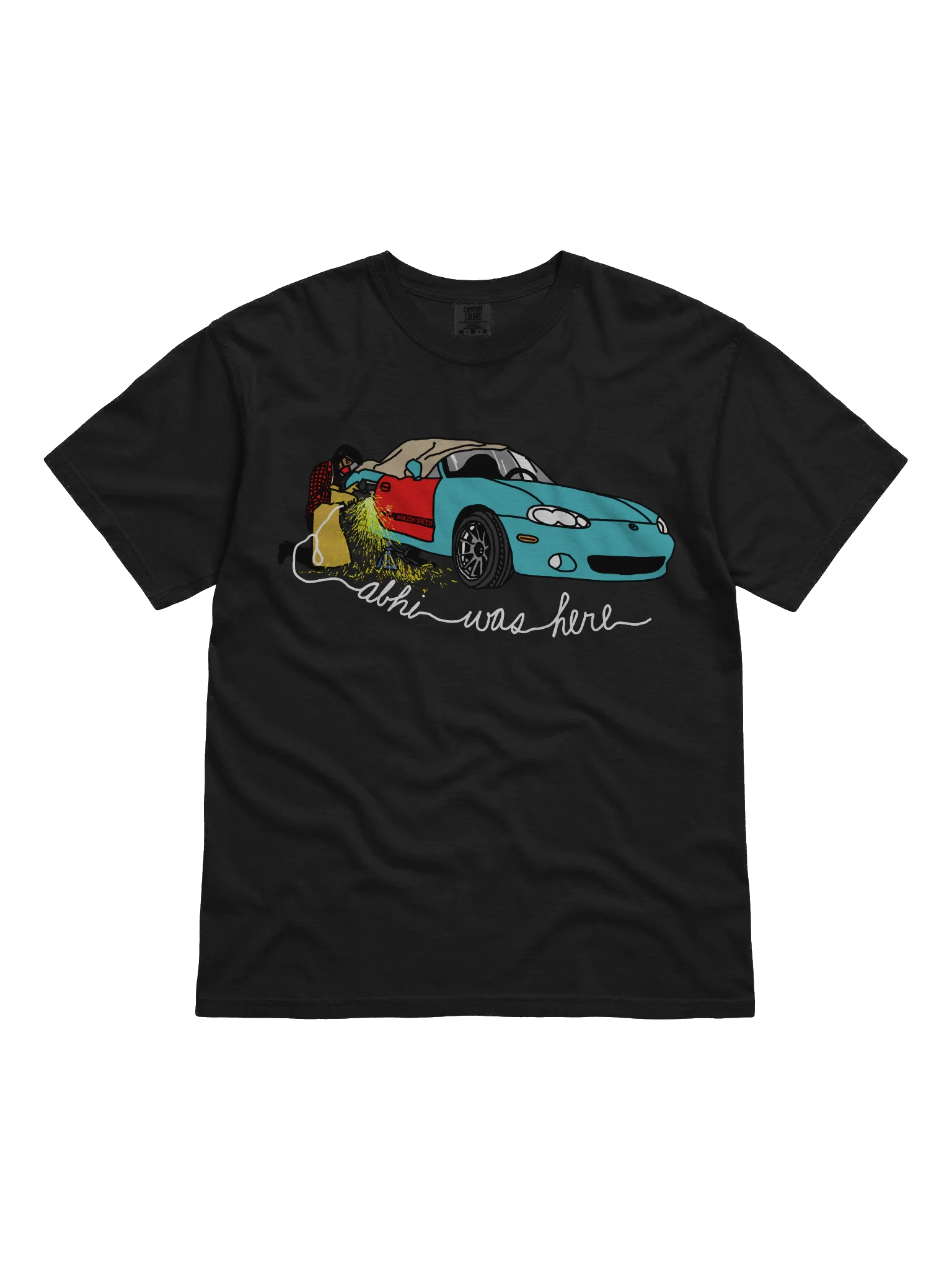 ABHI WAS HERE shirt - black product image (1)