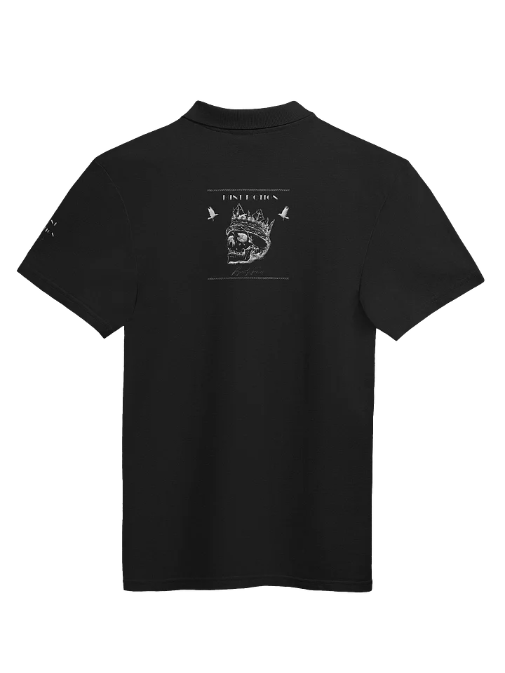 Royalty Series White Print Premium Polo Shirt product image (3)