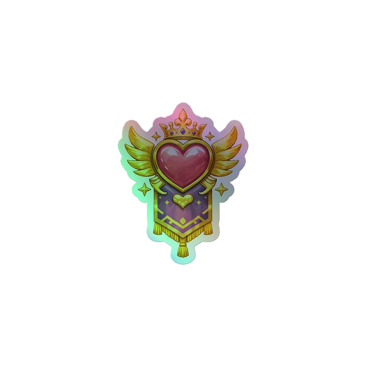 Kingdom crest with banner Holographic Sticker Sheet product image (1)