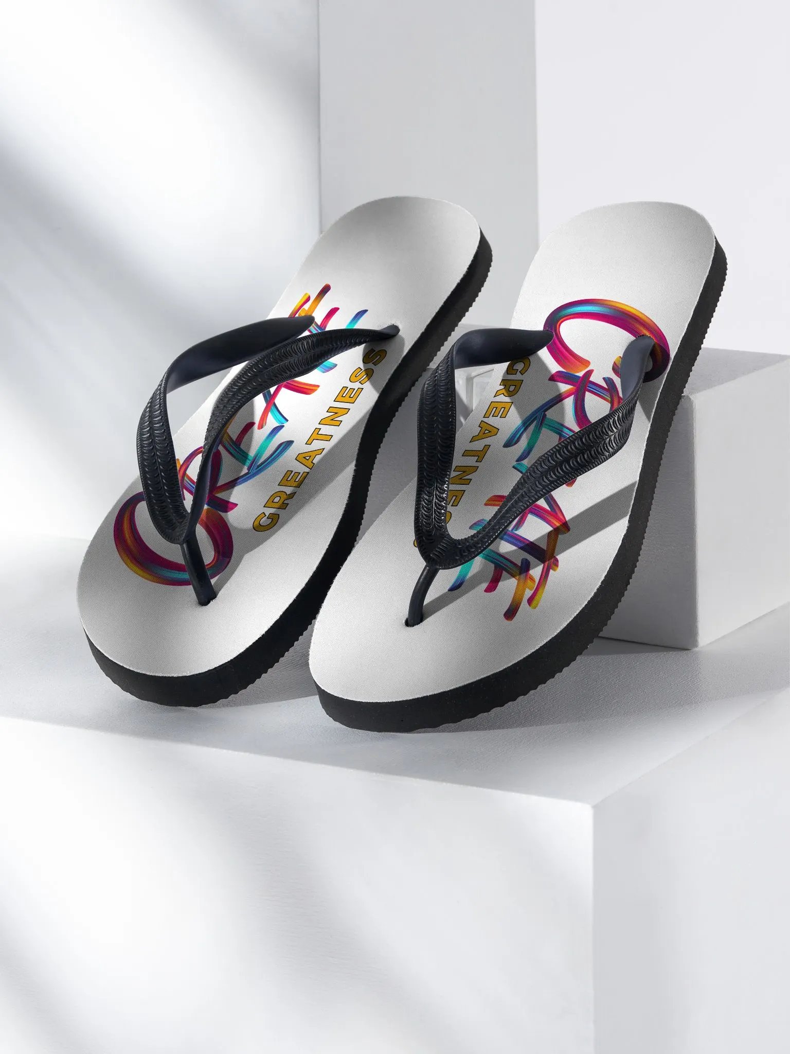 Create Greatness Flip-Flops product image (1)