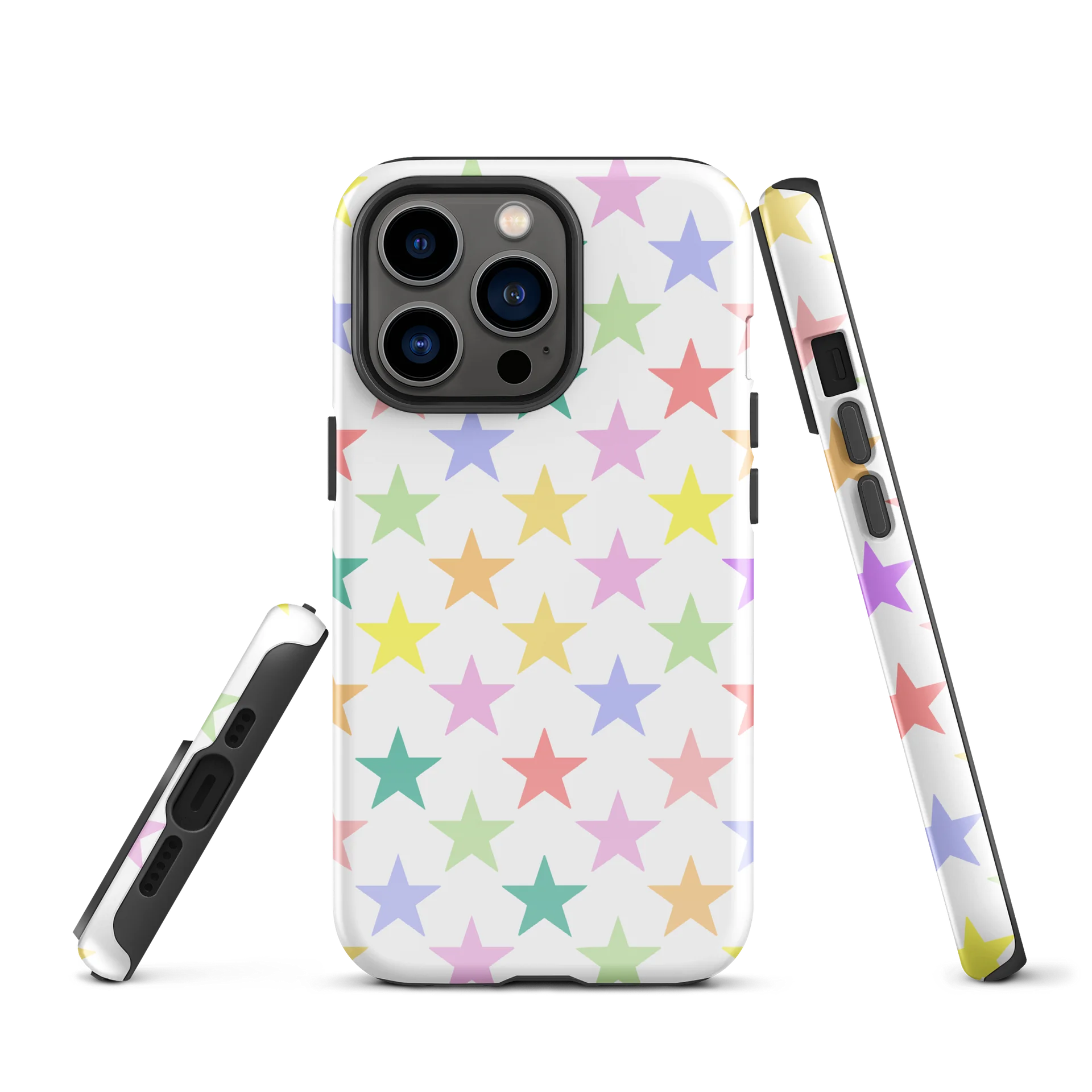 Pastel Rainbow Stars iPhone Case product image (2)