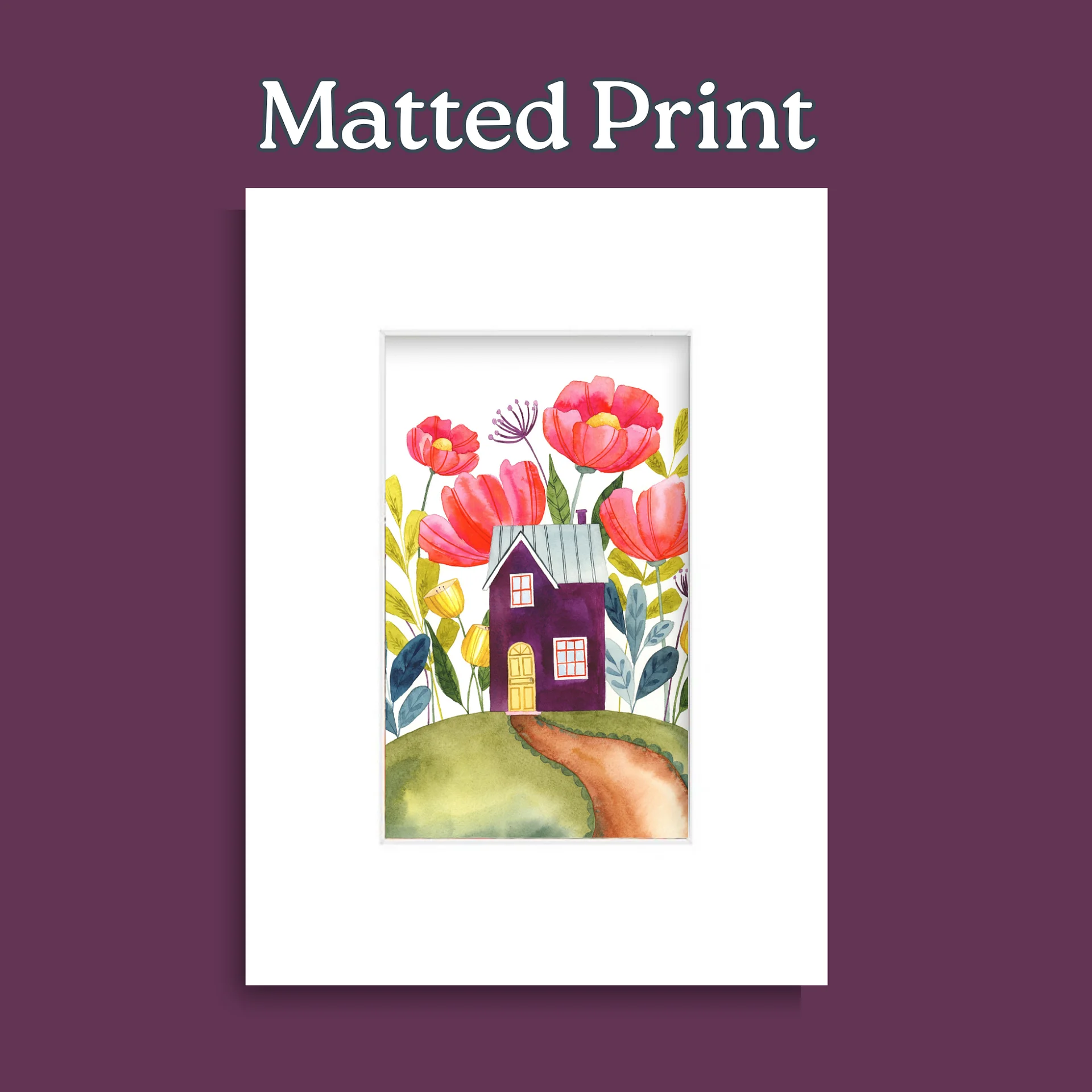 Floral Watercolor Print - Violet Haven - The BloomHouse Collection product image (12)