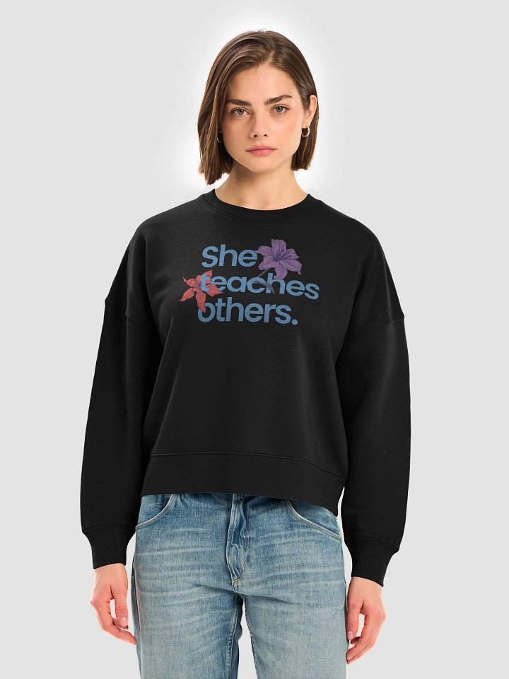 She Teaches Crewneck Sweatshirt product image (1)