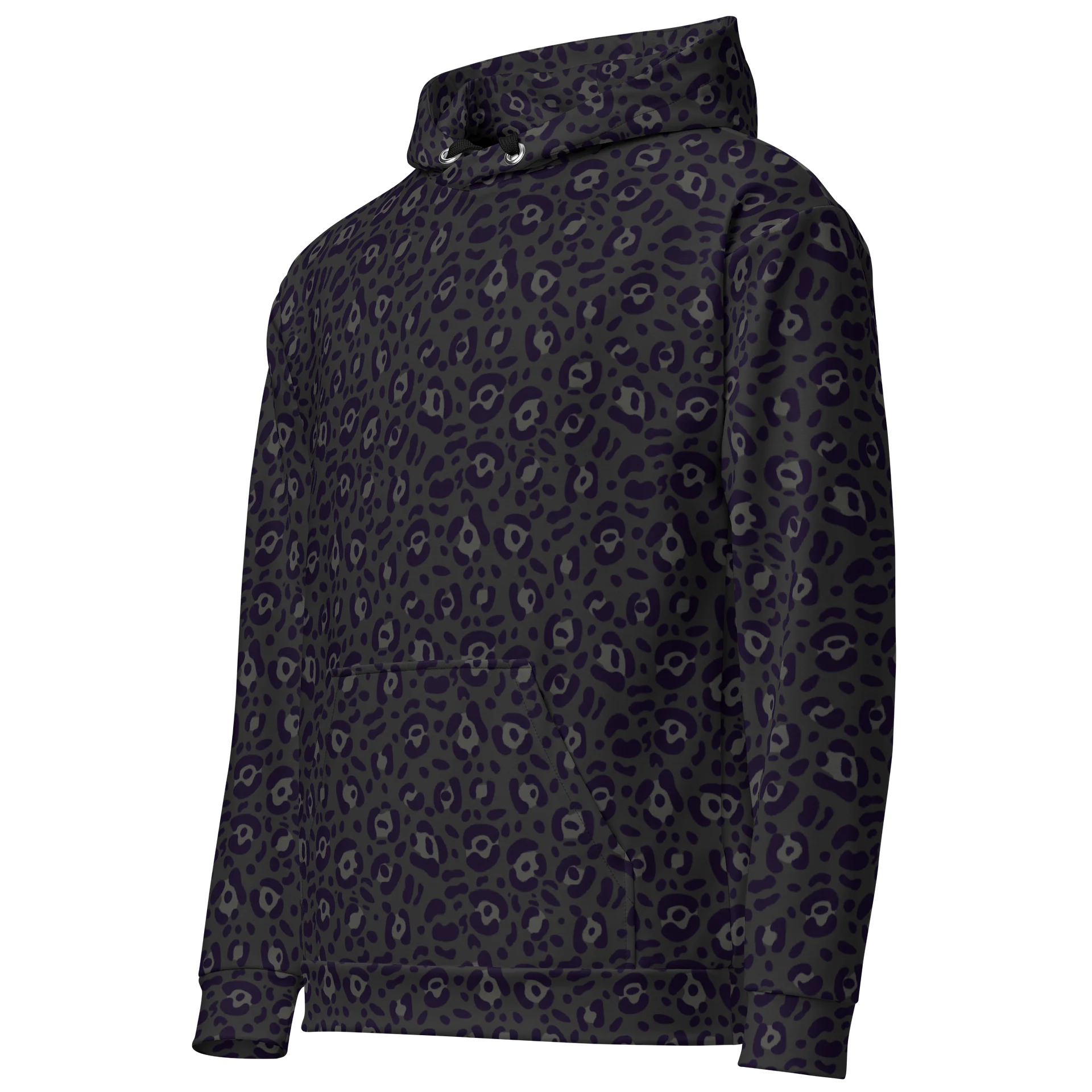 Comfortable Sustainable Hoodie with Bold Black Leopard Print product image (2)