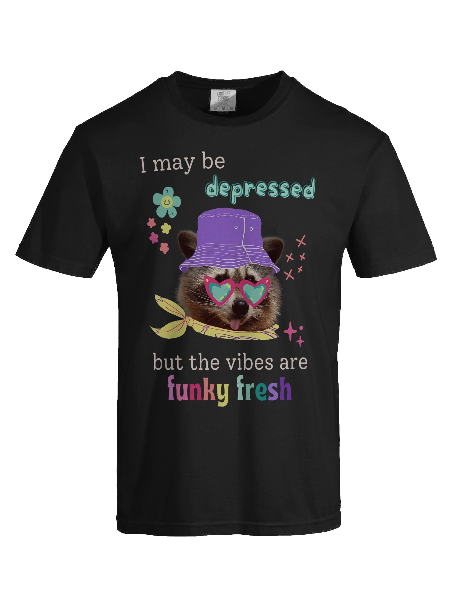 I May Be Depressed But The Vibes Are Funky Fresh Shirt product image (8)